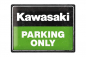 Preview: Blechschild Kawasaki Parking 1